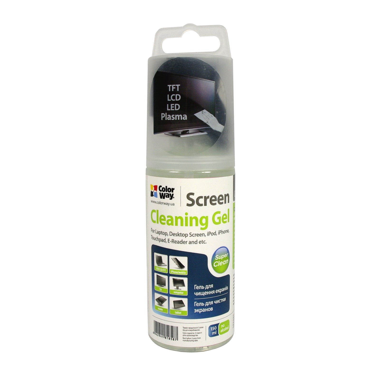 ColorWay Screen Cleaning Gel 150ml - Alcohol-Free Antistatic ColorWay Screen Cleaning Gel 150ml - Alcohol-Free Antistatic